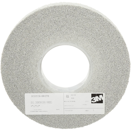 Scotch-Brite EXL Deburring Wheels, 8" x 1", 3" Arbor, Aluminum Oxide Planification Entrepots Molloy