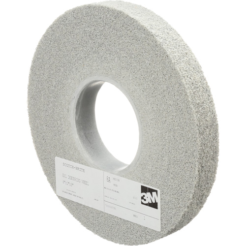 Scotch-Brite EXL Deburring Wheels, 8" x 1", 3" Arbor, Aluminum Oxide Planification Entrepots Molloy