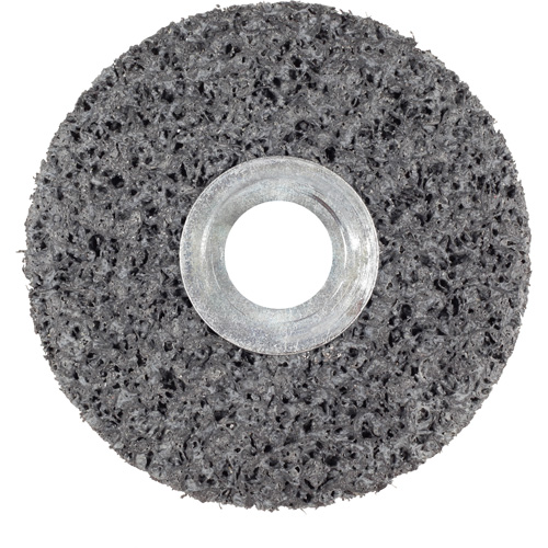 Roue unitaris&eacute; CS-UW Clean & Strip Scotch-Brite, 6" x 1", Arbre de 5/8", Grain de Extra grossier, Carbure de silicium Planification Entrepots Molloy