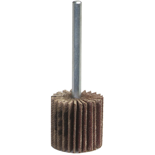 Mini-meule &agrave; lamelles Grind-O-Flex, Oxyde d'aluminium, Grain 60, 3" x 1/2" x 1/4" Planification Entrepots Molloy