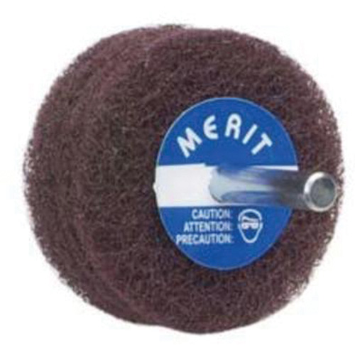 Abrasotex Non-Woven Disc Wheel, 3" Dia. x 1" W, 1/4" Arbor, Aluminum Oxide Planification Entrepots Molloy