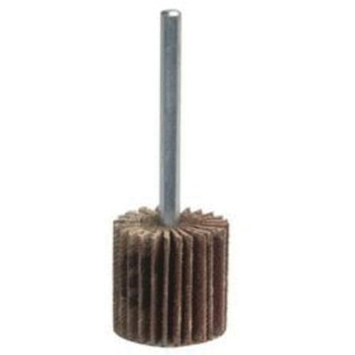 Super Finish Mini Flap Wheel, Aluminum Oxide, 120 Grit, 1-3/4" x 1/2" x 1/4" Planification Entrepots Molloy