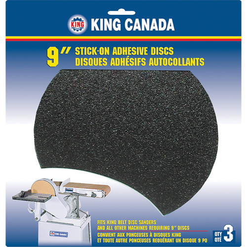 Wood Sanding Disc, 9" Dia., 60 Grit Planification Entrepots Molloy