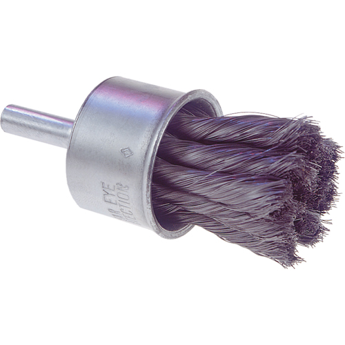 Knot Wire End Brush, 1/2" Dia., 0.0104" Wire Dia., 1/4" Shank Planification Entrepots Molloy