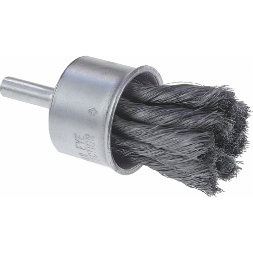 Knot Wire End Brush, 1" Dia., 0.006" Wire Dia., 1/4" Shank Planification Entrepots Molloy