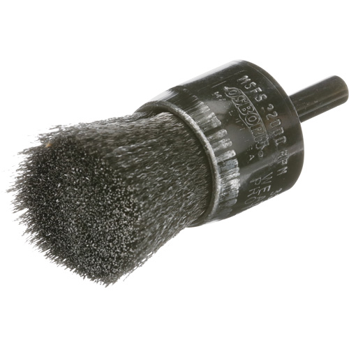 Crimped Wire End Brush, 1", 0.005 Fill Planification Entrepots Molloy
