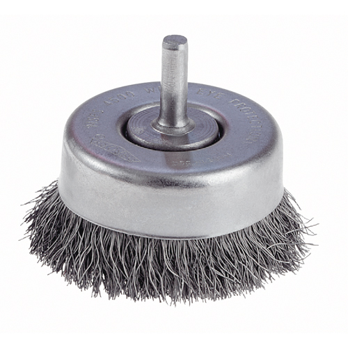 Brosses-boisseau &agrave; fils cr&ecirc;p&eacute;s avec tige 1/4" - travaux l&eacute;gers Planification Entrepots Molloy