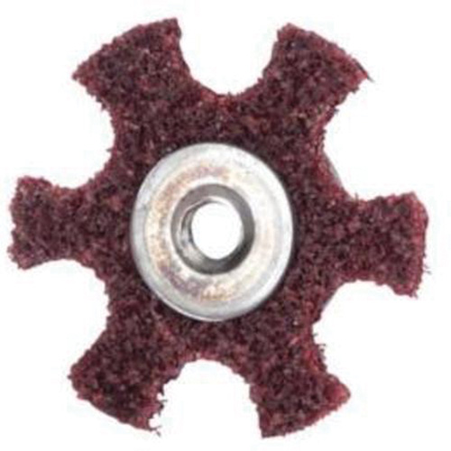 Disque abrasif en forme d'&eacute;toile pour pr&eacute;paration de surface Abrasotex , 3" dia., Grain Moyen, Oxyde d'aluminium Planification Entrepots Molloy