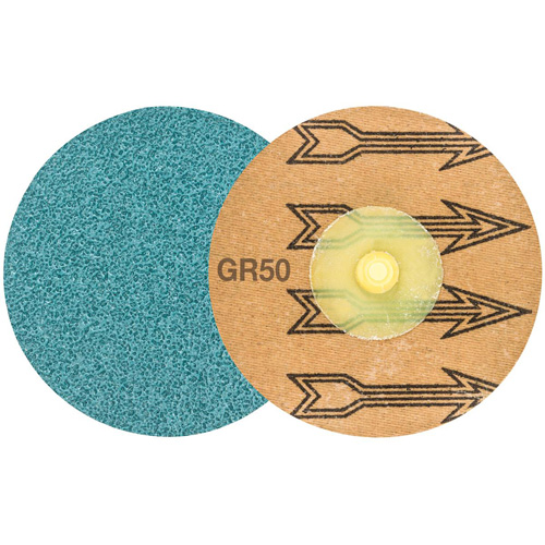 Disque de ponçage TWIST TOPCUT, 3" dia., Grain 50, Zirconium Planification Entrepots Molloy