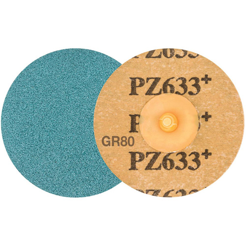 Disque de ponçage TWIST TOPCUT, 3" dia., Grain 80, Zirconium Planification Entrepots Molloy