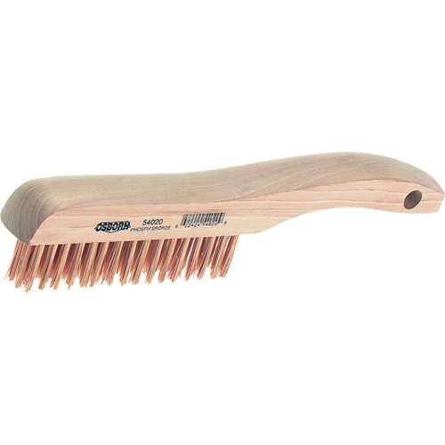 Shoe Handle Scratch Brush, Steel, 4" X 16" Wire Rows, 10" Long Planification Entrepots Molloy