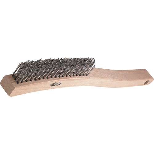 V-Trim Long Handle Scratch Brushes, Stainless Steel, 3 x 19 Wire Rows, 13-3/4" Long Planification Entrepots Molloy