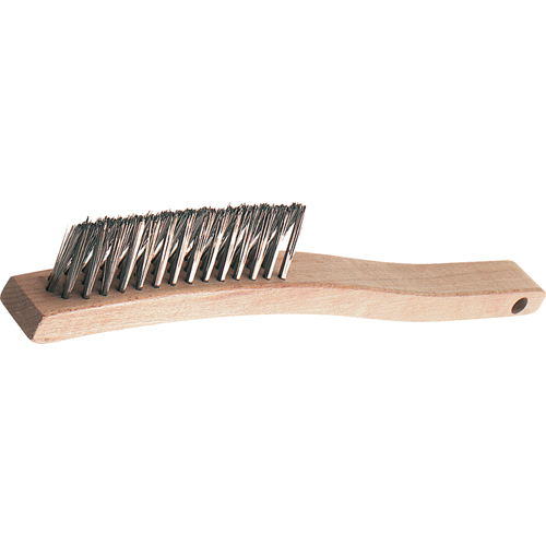 V-Groove Long Handle Scratch Brushes, Stainless Steel, 3 x 14 Wire Rows, 13-3/4" Long Planification Entrepots Molloy