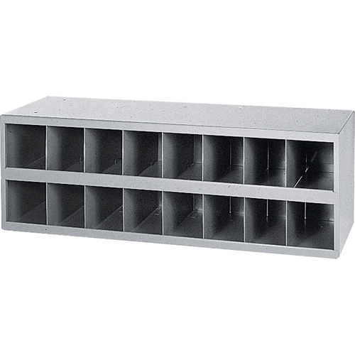 Armoires pour bacs de rangement en acier, 33-3/4" la x 12" p x 11-1/2" h, Gris Planification Entrepots Molloy