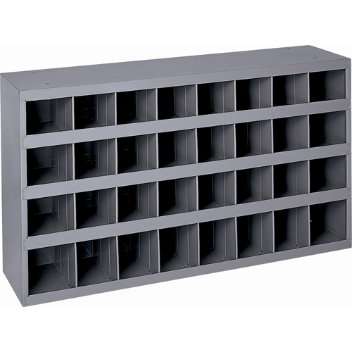Armoires pour bacs de rangement en acier, 33-3/4" la x 12" p x 19-1/4" h, Gris Planification Entrepots Molloy