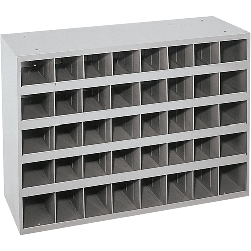 Armoires pour bacs de rangement en acier, 33-3/4" la x 12" p x 23-7/8" h, Gris Planification Entrepots Molloy