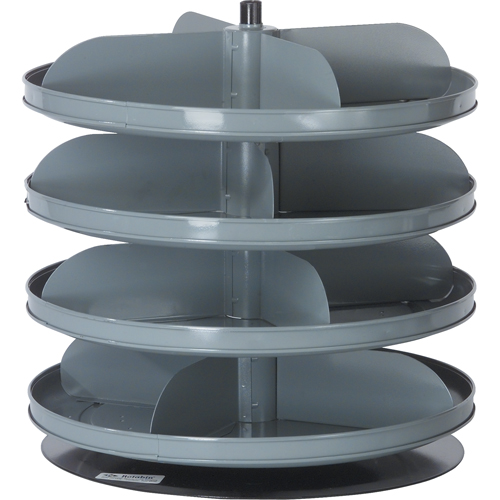 Rotabin&reg; Storage Units, 60 lbs. Capacity per Level, 6 Level, 26-1/8" H x 17" Dia. Planification Entrepots Molloy