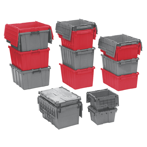 Contenants de distribution Flipak en plastique poly&eacute;thyl&egrave;ne (PE), 11,8" x 9,8" x 7,7", Bleu Planification Entrepots Molloy