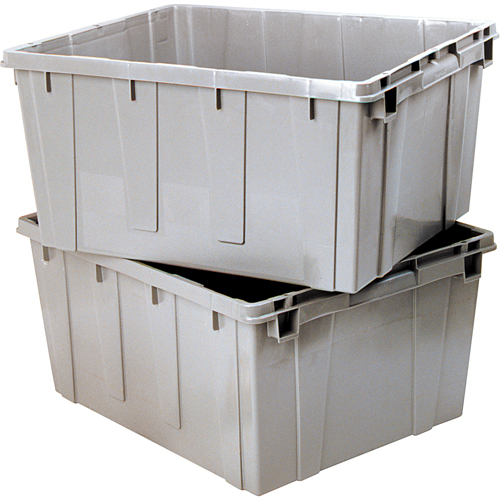 Nesting Container, 21.1" W x 17.7" D x 12" H, Grey Planification Entrepots Molloy