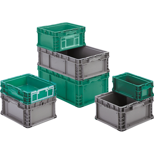 Syst&egrave;me de contenants d'exp&eacute;dition 4845 de StakPak Plus, 7-2/5" la x 12" p x 5" h, Vert moyen Planification Entrepots Molloy