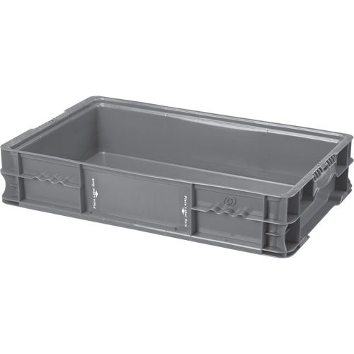 Syst&egrave;me de contenants d'exp&eacute;dition 4845 de StakPak Plus, 15" la x 24" p x 5" h, Gris Planification Entrepots Molloy