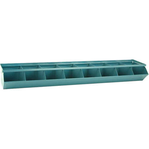 Bacs sectionnels superposables, Cap. 100 lb, 37" la x 8" p x 4-1/2" h, Bleu Planification Entrepots Molloy