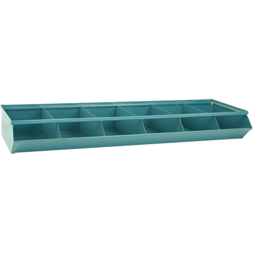Bacs sectionnels superposables, Cap. 100 lb, 37" la x 12" p x 4-1/2" h, Bleu Planification Entrepots Molloy