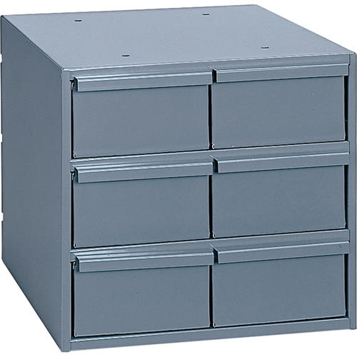 Industrial Drawer Cabinets, 6 Drawers, 11-3/4" W x 11-5/8" D x 10-7/8" H, Grey Planification Entrepots Molloy