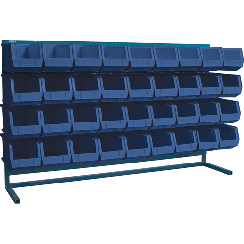 Rayonnage &agrave; persienne avec bacs, 36 bacs, 72" la x 15" p x 40" h Planification Entrepots Molloy