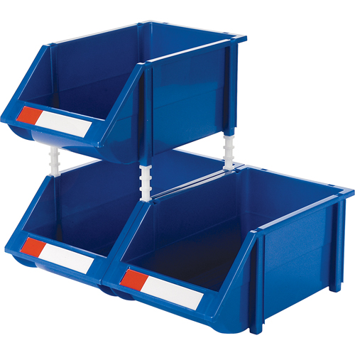 Bac empilable & &agrave; suspendre, 8-3/16" la, 6-3/16" h x 14" p, Bleu Planification Entrepots Molloy