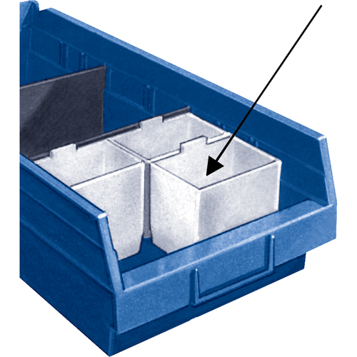 Bacs de rangement pour tablettes - Compartiments Planification Entrepots Molloy