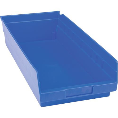Bacs pour tablette en plastique, 8-3/8" la x 4" H x 17-7/8" p, Bleu, Capacit&eacute; 20 lb Planification Entrepots Molloy