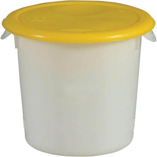 Contenants ronds, 7-4/5" ha x 8-1/2" p, Capacit&eacute; de 3,79 L, Blanc Planification Entrepots Molloy