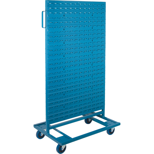Supports mobiles pour contenants - &agrave; deux c&ocirc;t&eacute;s, 0 bacs, 36" la x 24" p x 67-1/2" h Planification Entrepots Molloy