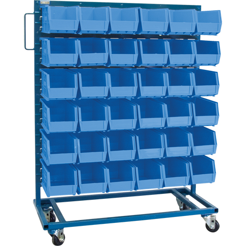 Support mobile pour bacs &agrave; un c&ocirc;t&eacute;, &agrave; un c&ocirc;t&eacute;, 36 bacs, 36" la x 16" p x 46-1/2" h Planification Entrepots Molloy