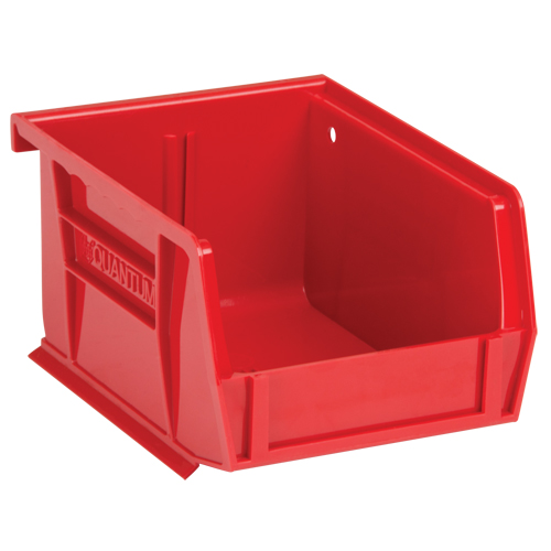 Ultra Stack & Hang Bin, 4-1/8" W x 3" H x 5-3/8" D, Red Planification Entrepots Molloy