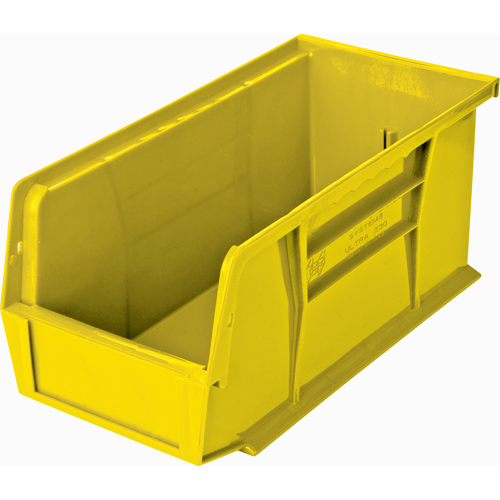 Bacs ultra empilable & suspendable, 5-1/2" la, 5" h x 10-7/8" p, Jaune Planification Entrepots Molloy