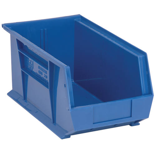 Ultra Stack & Hang Bin, 8-1/4" W x 7" H x 14-3/4" D, Blue Planification Entrepots Molloy