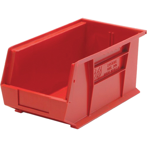 Bacs ultra empilable & suspendable, 8-1/4" la, 7" h x 14-3/4" p, Rouge Planification Entrepots Molloy