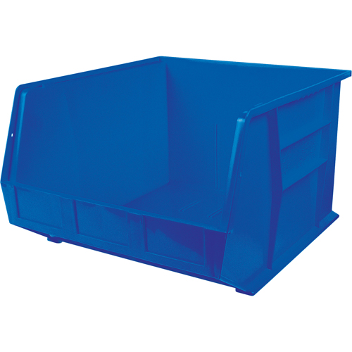Bacs ultra empilable & suspendable, 16-1/2" la, 11" h x 18" p, Bleu Planification Entrepots Molloy