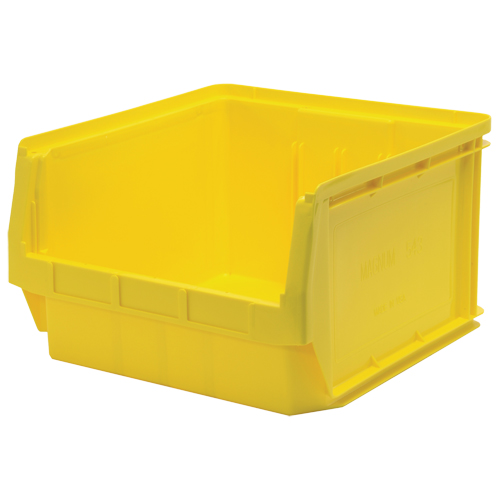 Giant Stacking Containers, 18.375" W x 19.75" D x 11.875" H, Yellow Planification Entrepots Molloy