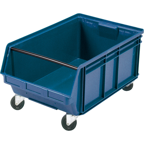 Mobile Giant Stacking Bin, 11-7/8" H x 18-3/8" W x 29" D, 150 lbs. Capacity, Blue Planification Entrepots Molloy