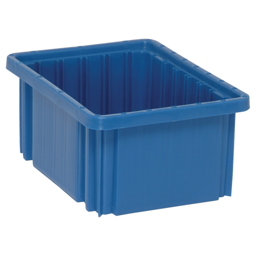 Contenants Divider Box, Plastique, 10,9" la x 8,3" p x 5" h, Bleu Planification Entrepots Molloy