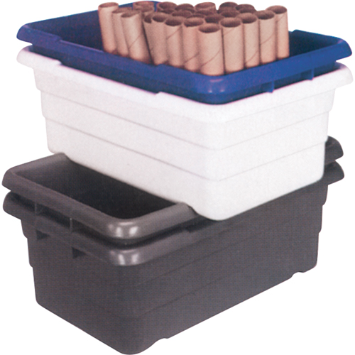 Cross Stack Bins, 16" W x 25.125" D x 8.5" H, Grey Planification Entrepots Molloy