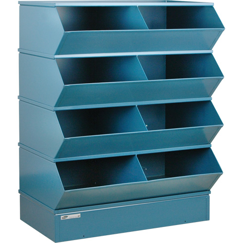 Syst&egrave;mes sectionnels &agrave; assembler, Cap. 5000 lb, 37" la x 24" p x 44" h, Bleu Planification Entrepots Molloy