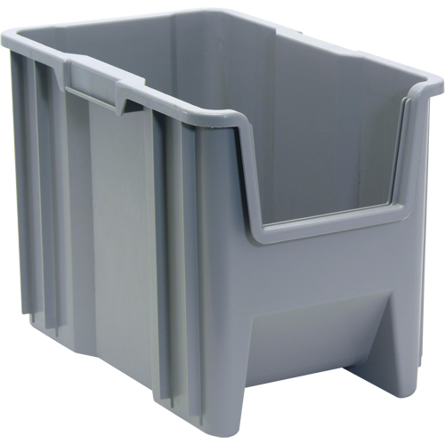Contenants &agrave; empiler g&eacute;ants, 10,875" la x 17,5" p x 12,5" h, Gris Planification Entrepots Molloy