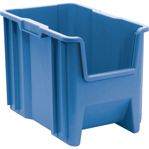 Giant Stacking Containers, 10.875" W x 17.5" D x 12.5" H, Blue Planification Entrepots Molloy