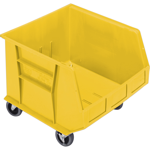 Bac mobile, 14" ha x 16-1/2" la x 18" p, Capacit&eacute; de 75 lb, Jaune Planification Entrepots Molloy