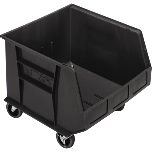 Bac mobile, 14" ha x 16-1/2" la x 18" p, Capacit&eacute; de 75 lb, Noir Planification Entrepots Molloy