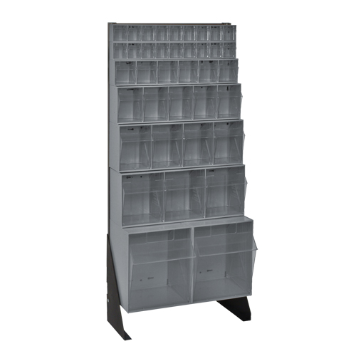 Support pour bacs basculants, 23-5/8" la x 8" p x 52" h, 38 tiroirs Planification Entrepots Molloy